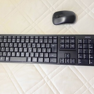 BUFFALO 無線キーボード&静音マウスセットBSKBW100SBK
