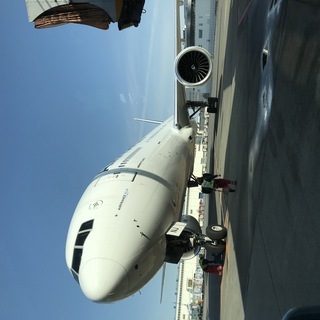 飛行機機内清掃作業