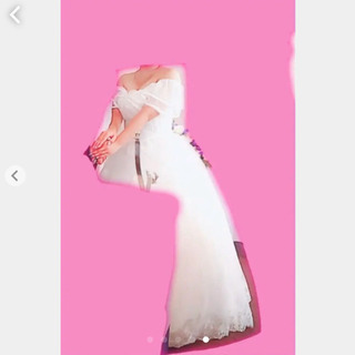 二次会用ウェディングドレス　の画像