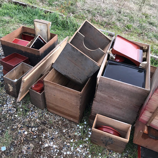 廃材 薪 焚き付け 薪ストーブ 風呂 窯 木材 木箱 古材の画像