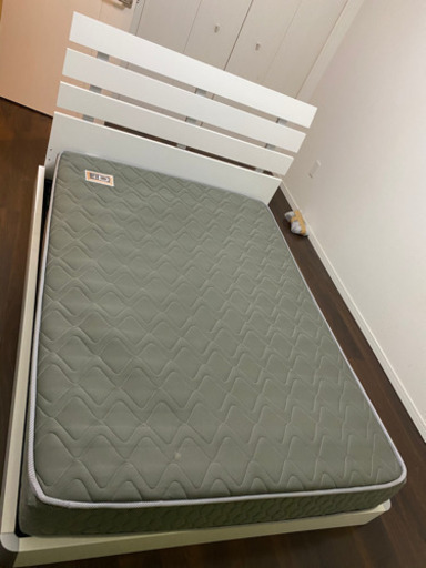 アルファプラス α＋ダブルベッド マットレス 枠付き