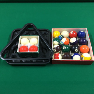 ※終了※【簡易】ビリヤード台 リバーシブル 玉付き キュー無しの画像