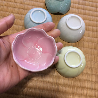 小さめ小鉢　5皿　花型の画像