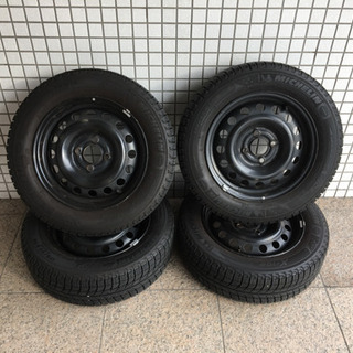 ルノー カングー ミシュラン スタッドレス 175/65R14 鉄チン付