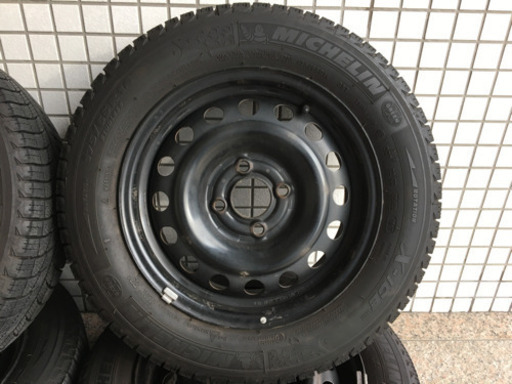 ルノー　カングー  ミシュラン　スタッドレス　175/65R14 鉄チン付