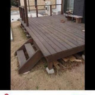 ウッドデッキ 図面制作 木拾い サポート