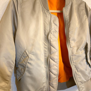 値下げ！美品！alpha MA-1 アイスグレーの画像