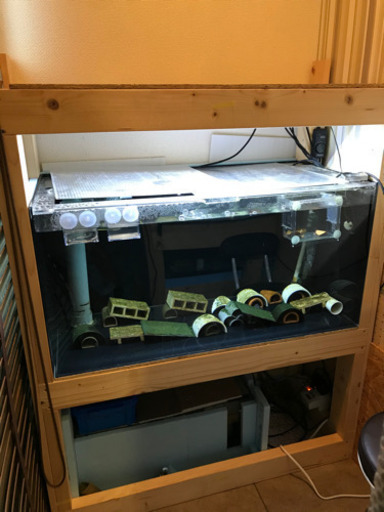 熱帯魚　900×450×450アクリル水槽　水槽台セット