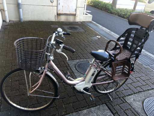 電動自転車　子供後乗せ付き