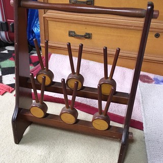 スリッパ立て　木製