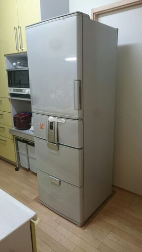 冷蔵庫（４００Ｌ～）シャープ製　中古　左右開きドア　※説明書あり