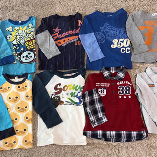 男の子90.95  長袖Tシャツなど22点セット まとめ売りの画像