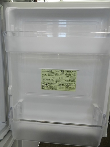 【配送・設置無料】☆美品☆ 2019年製 シャープ/SHARP SJ-D14E-W 右左どっちもドア 冷蔵庫 137L 2ドア ホワイ
