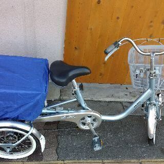 美品☆BRIDGESTONE WAGON[ワゴン]18吋/16吋 三輪車(ブルー)