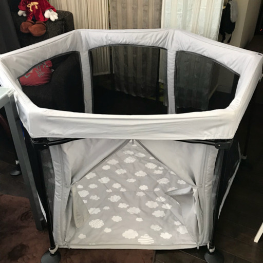 【超美品】日本育児 洗えてたためるベビーサークル