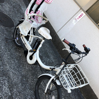 【交渉中】bikke 子供乗せ　中古　充電器付き