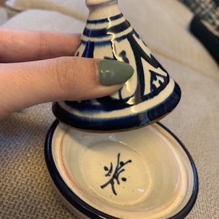 再投稿✴︎モロッコで買った小さなタジン鍋の画像