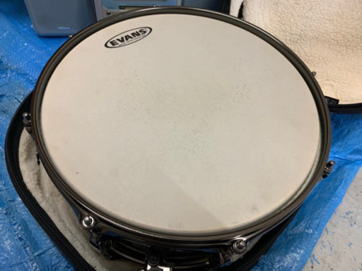 TAMAのEVANSスネアドラム/プロテクションラケットのリュック型ケース付き/取りに来れる方