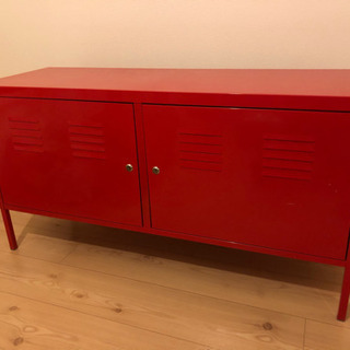 IKEA キャビネット レッド