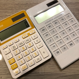 月末までお安くします✨電卓2個セット、中古ですが美品