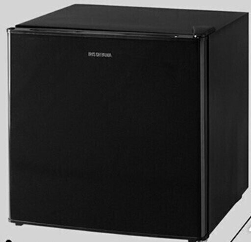 ☆アイリスオーヤマ IRIS OHYAMA NRSD-4A-B 42L 1ドアノンフロン冷蔵庫◆シンプルでコンパクト