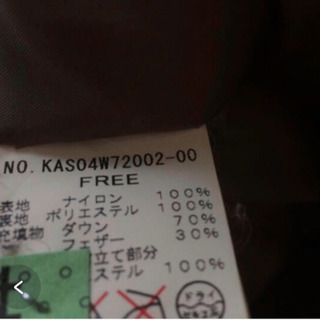 カスタネ　ダウンコートの画像