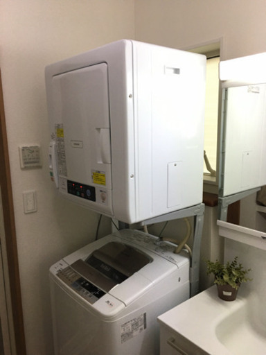 洗濯機　乾燥機　専用スタンド一式セット　日立BW-9SV DE-N60WV DES-P32 HITACHI