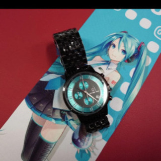 レア☆初音ミク　腕時計　(緑)の画像