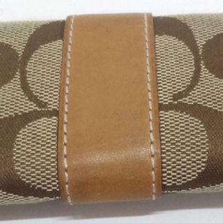 やや難有★本物 COACH コーチ シグネチャー キーケース 5連 ベージュ 札幌 平岸の画像