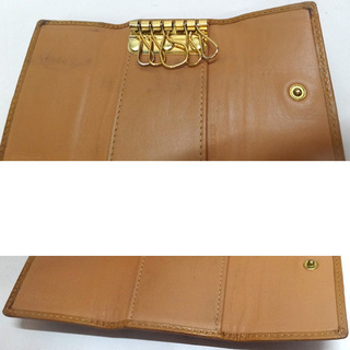 やや難有★本物 COACH コーチ シグネチャー キーケース 5連 ベージュ 札幌 平岸の画像