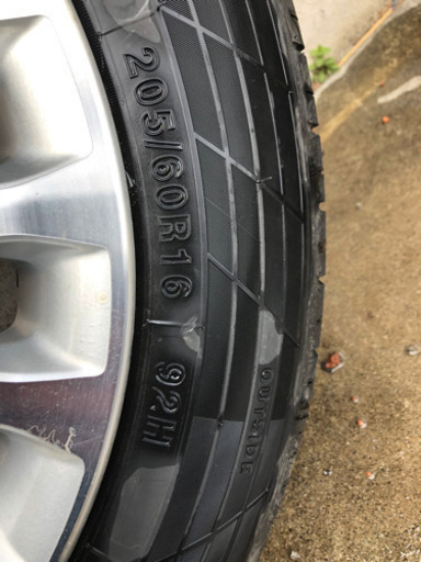 バリ溝‼️8.5分山‼️日産　MY 34セドリック純正ホイール付きタイヤ205/60R16‼️