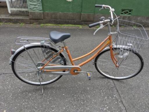 東京 自転車 26インチ オレンジ 通学 通勤