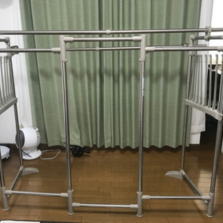 〈組み立て済み〉積水樹脂　セキスイ　ステンレス製大型物干し台　S...