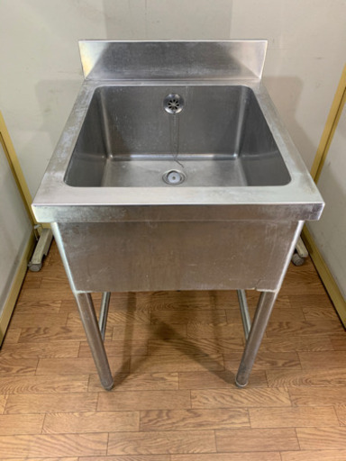 業務用　ステンレス 1層シンク　流し台　W500xD570xH800mm
