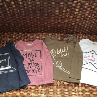 男の子 90cm 長袖Tシャツ10枚+ベストおまけ♪