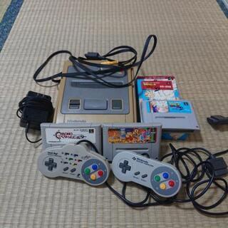 【取引終了】【中古】スーパーファミコン＋ソフト3本
