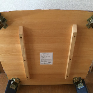 【超激安】天然木折れ脚テーブルの画像