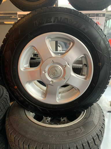 中古スタッドレスタイヤ&ホイールセット　155/80R13