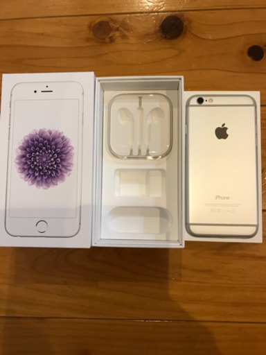 お値引きしました！iPhone6 Silver 16G 箱付です！