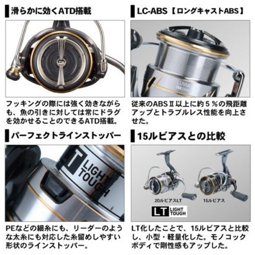 新品【2020年モデル】ダイワ 20ルビアス LT 2500-XH スピニングリール