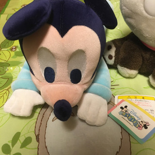 未使用タグ付き 音が鳴るミッキーとたまぬいぐるみの画像