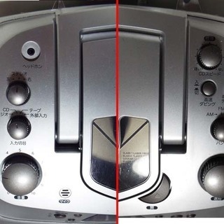 多機能CD・ラジオＷカセットプレイヤーの画像