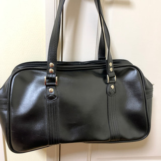 イーストボーイ・スクールバッグ黒合皮〈二層式〉 2209424の画像