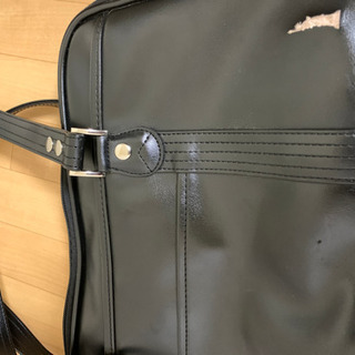 イーストボーイ・スクールバッグ黒合皮〈二層式〉 2209424の画像