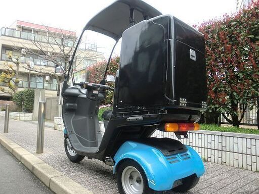 ★BOX付ジャイロキャノピーTA03(4サイクル)PGM-Fi、黒/青《ミニカー可》★東京/大田区【下取OK】