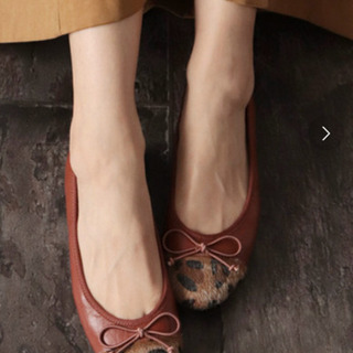 SESTO こなれフィットバイカラーバレエシューズ