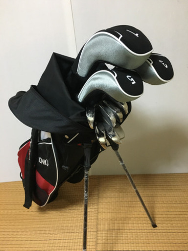 【ほぼ新品！】IGNIO イグニオ FIRE 5 YOU UP ゴルフクラブ9本＋キャディバッグ他おまけ多数付き