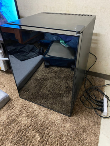 【2019.4月購入】\tWRHM140G 冷蔵庫 S-cubism ブラック [1ドア/40L]