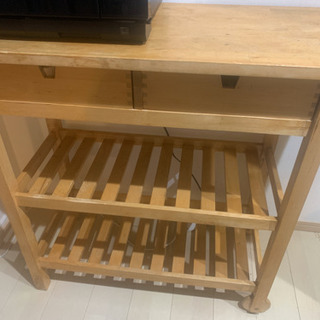【商談中】引き取り限定 差しあげます‼︎ IKEA キッチンワゴ...