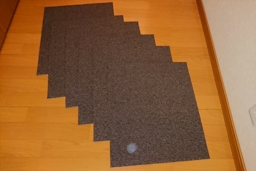 タイルカーペット　６枚セット　５０×５０